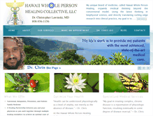 Tablet Screenshot of hawaiiwholepersonhealing.com